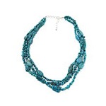 Jay King 3-Row Anhui Turquoise Sterling Silver 19" Necklace