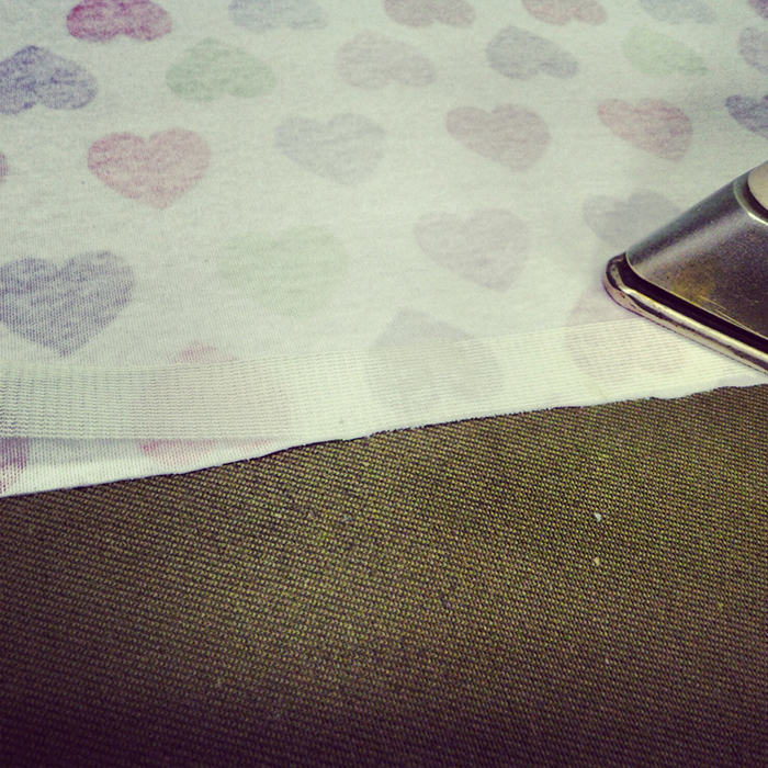 Eliminating lumps using an iron when sewing