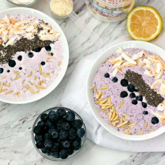 Whip Up This Protein-Packed Blueberry Lemon Smoothie Bowl