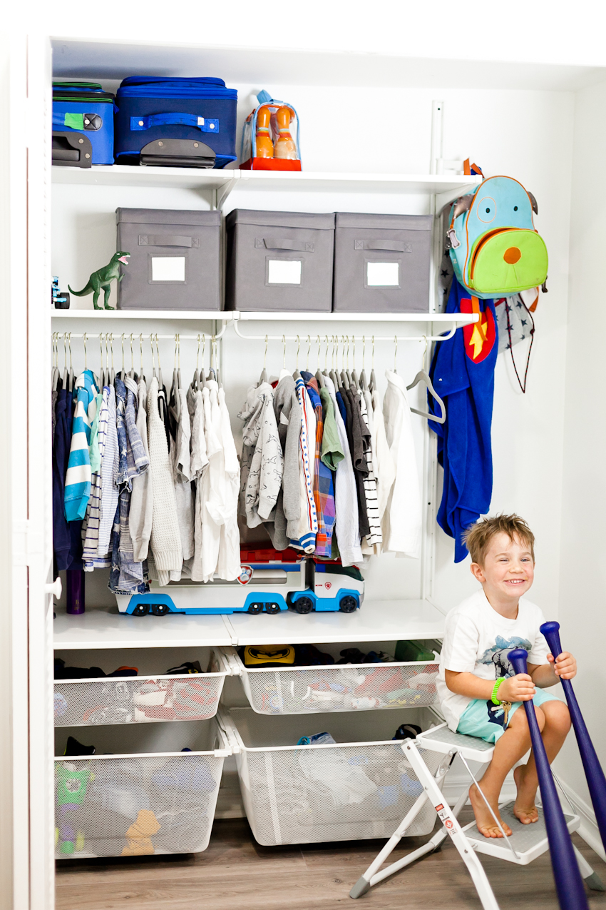 Kids' Closet Organization Ideas