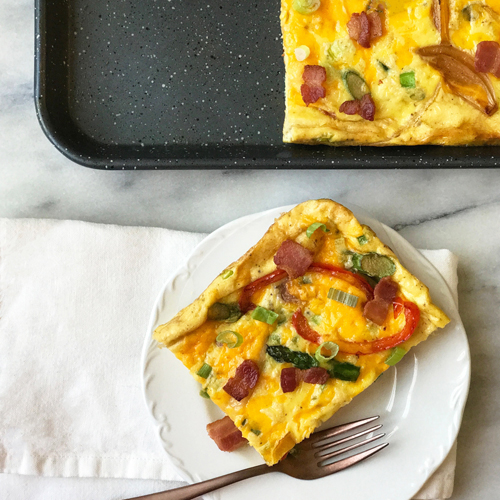 Easy Sheet Pan Frittata Breakfast - The Tasty Balance