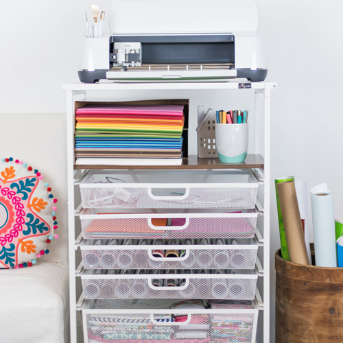 The Best Cricut Storage Cart for organizing your machine and